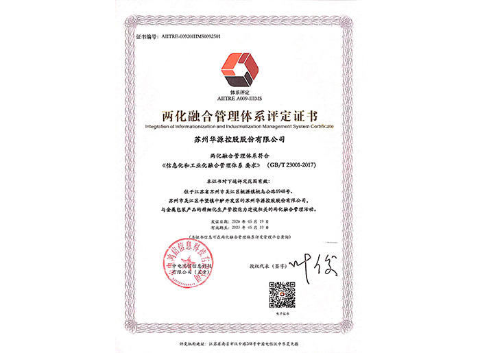 两化融合治理系统评定